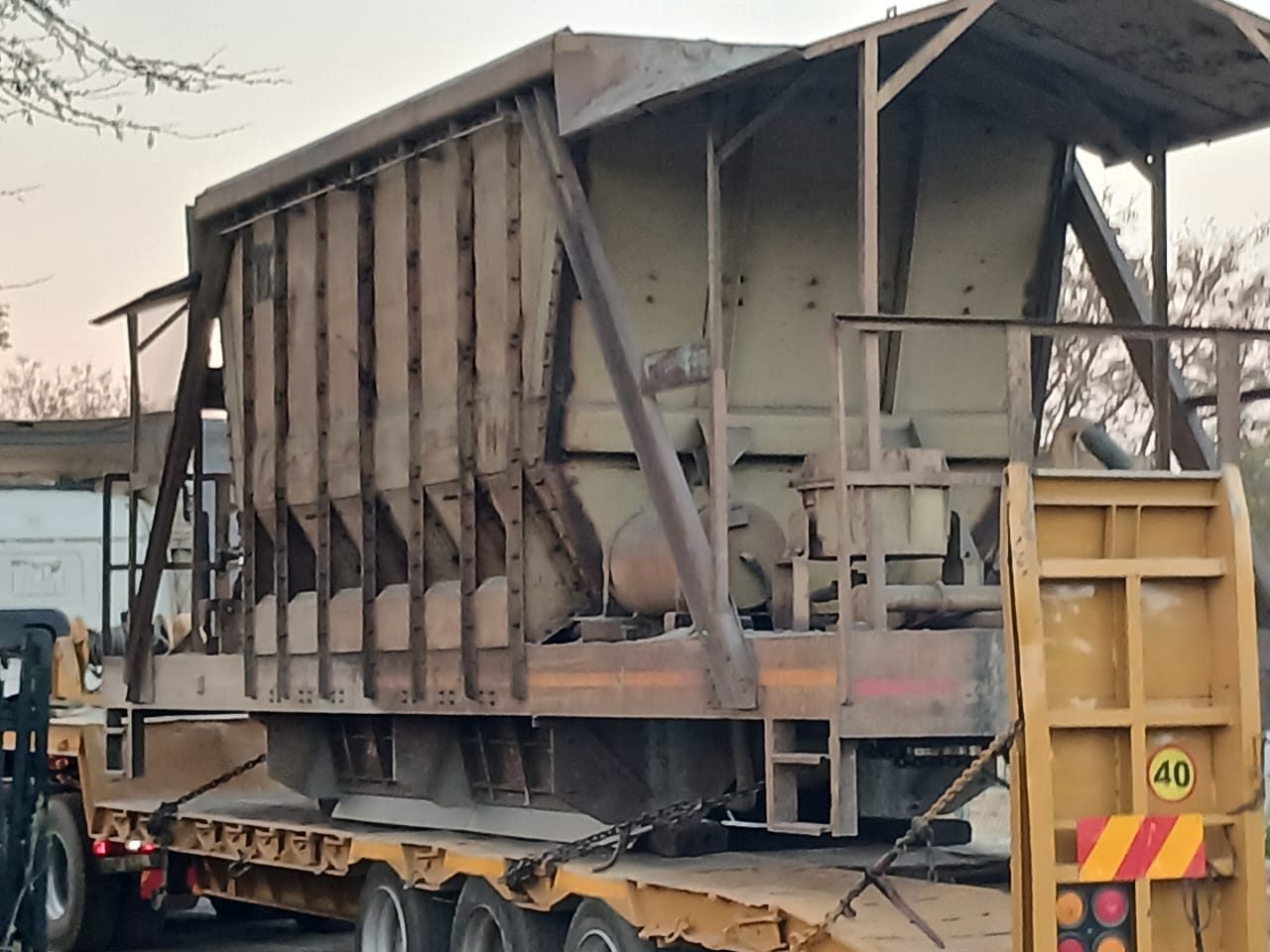 Screening plant, as it came in