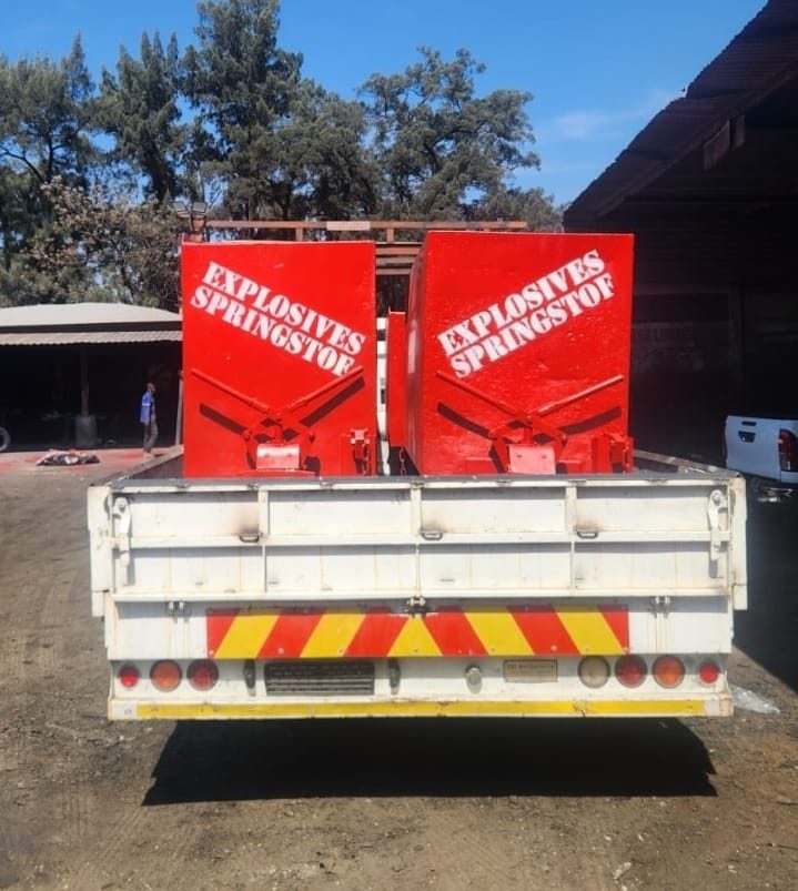 Explosives magazine boxes
